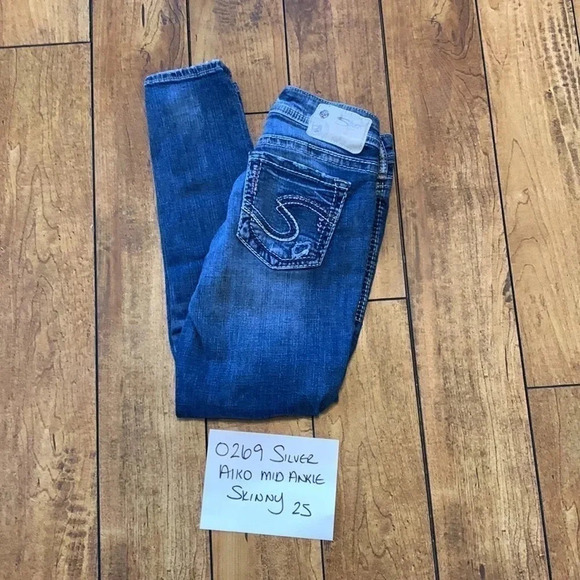 Silver aiko mid ankle skinny jeans - Picture 9 of 9